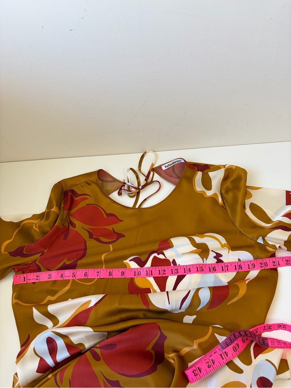 NWOT Reformation Davina Silk Dress - Picture 10 of 15